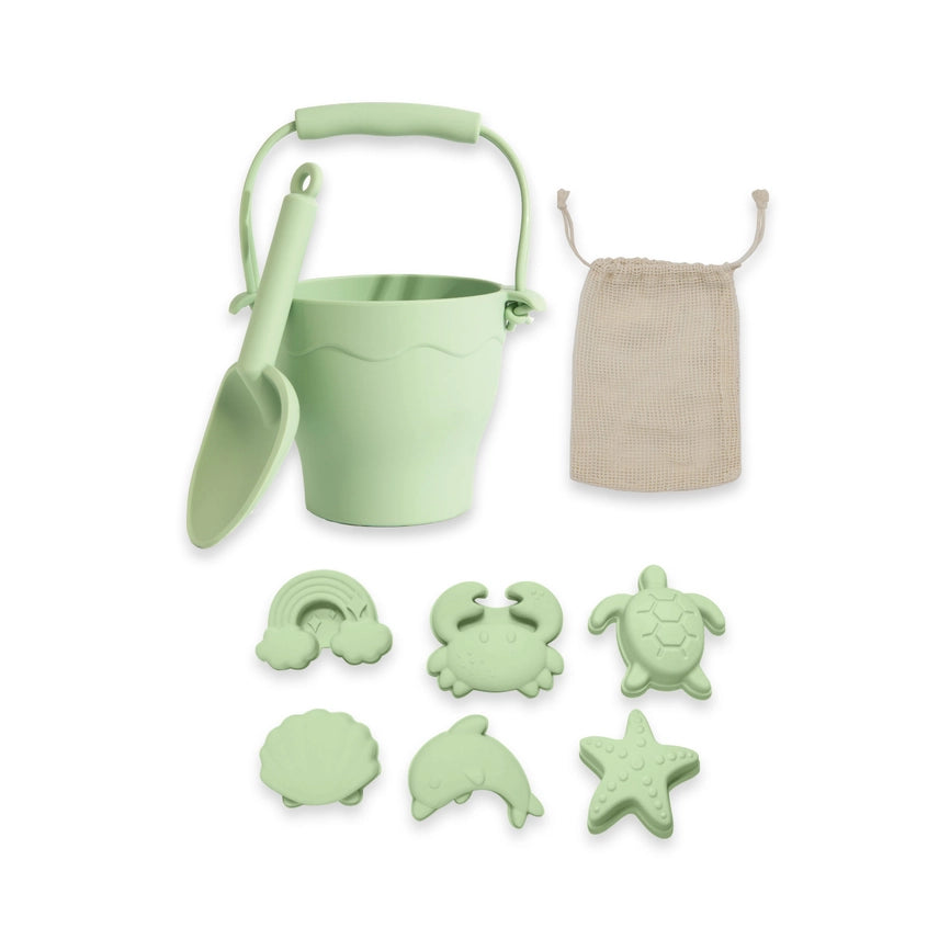 8pc Silicon Bucket Set