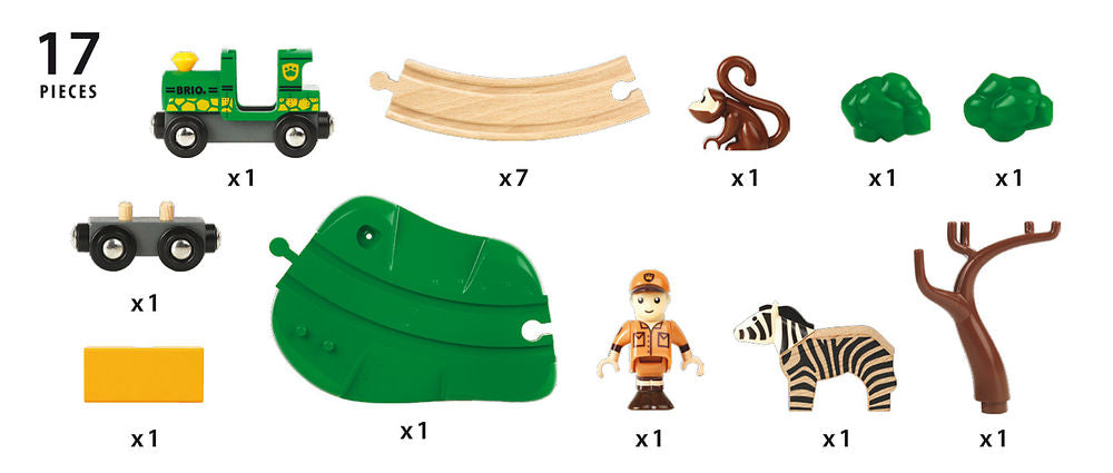 Brio Safari Railway Set (17 pcs)