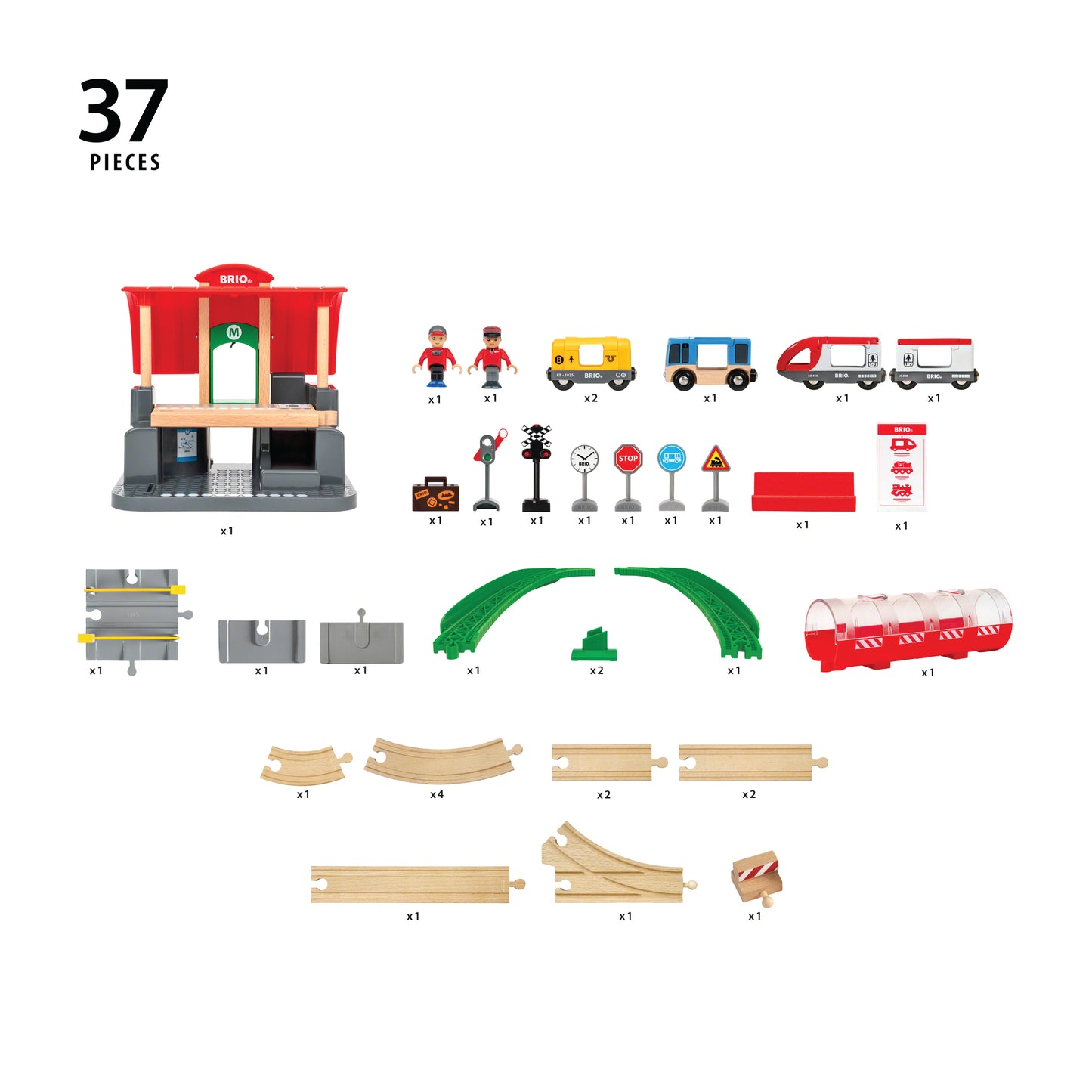BRIO - Central Station Set (37 pieces)
