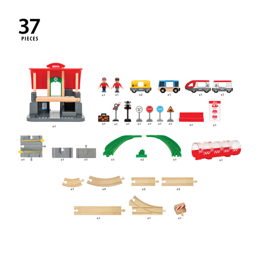 BRIO - Central Station Set (37 pieces)