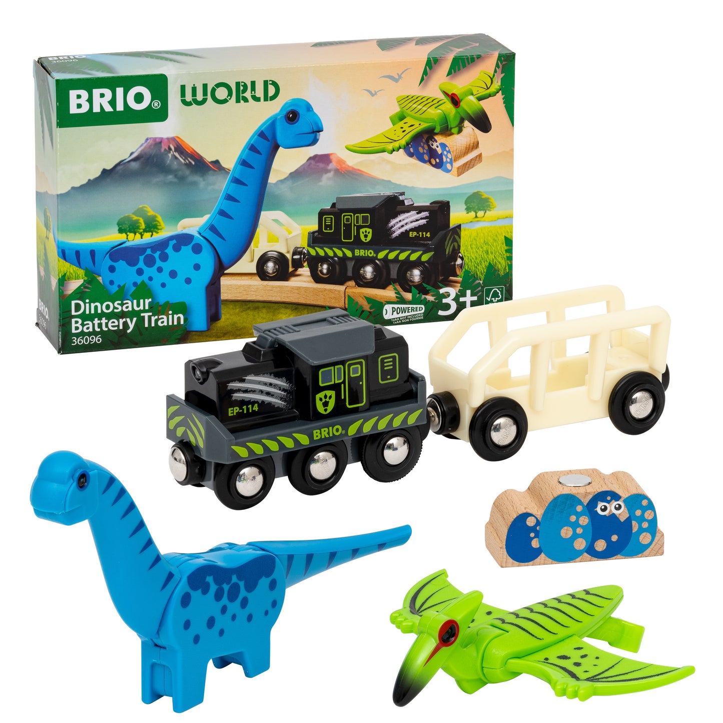 BRIO - Dinosaur Battery Train 5 pieces