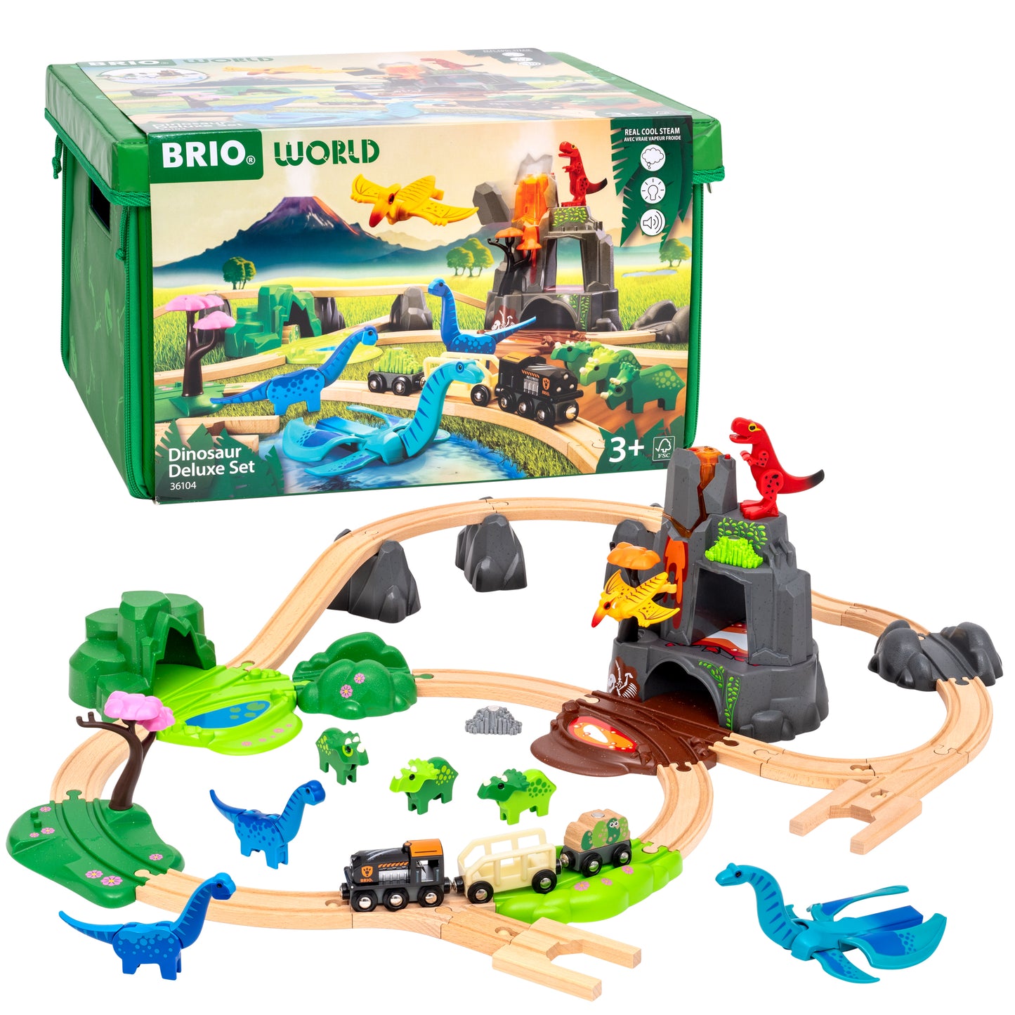 BRIO - Dinosaur Deluxe Set 45 pieces