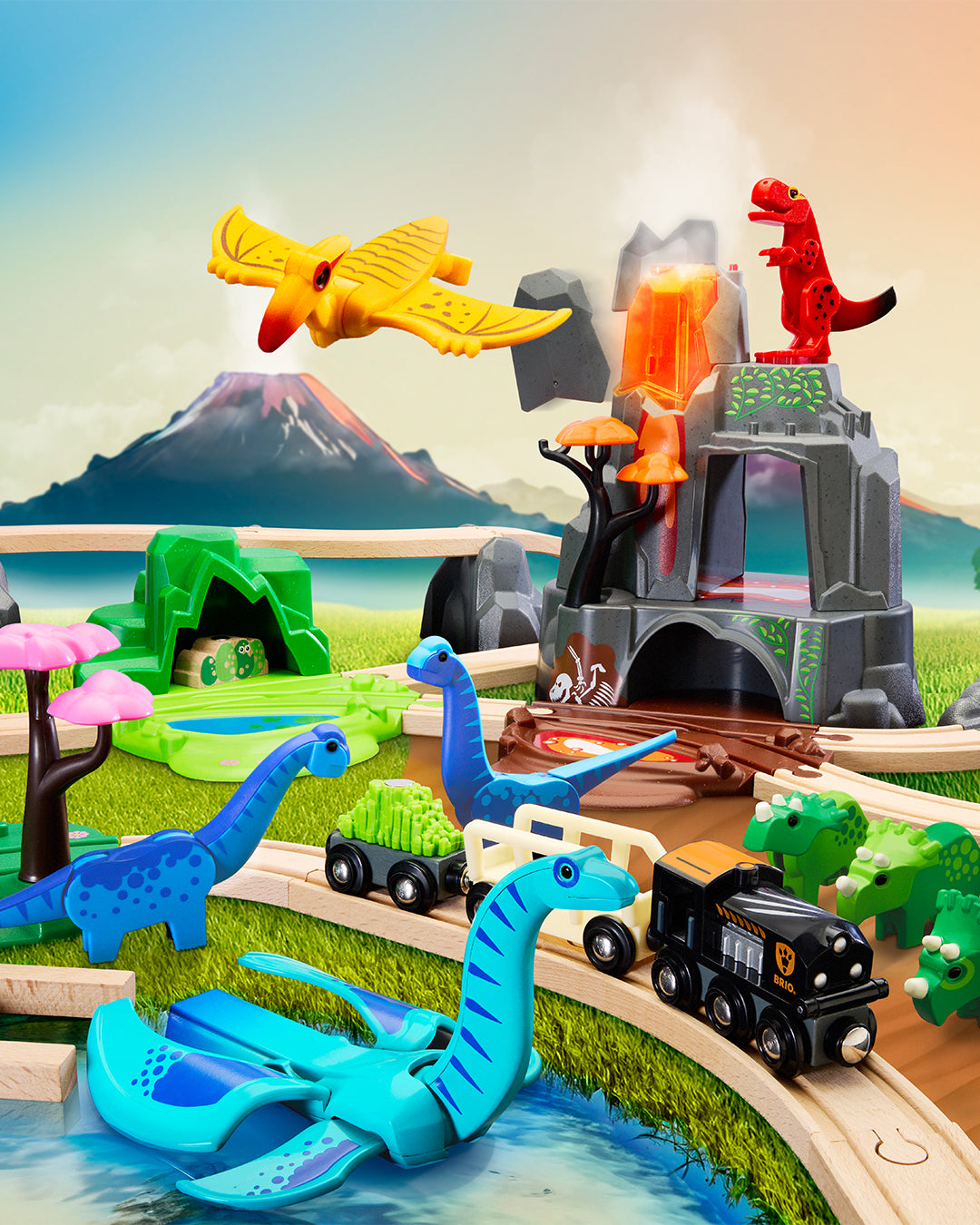 BRIO - Dinosaur Deluxe Set 45 pieces