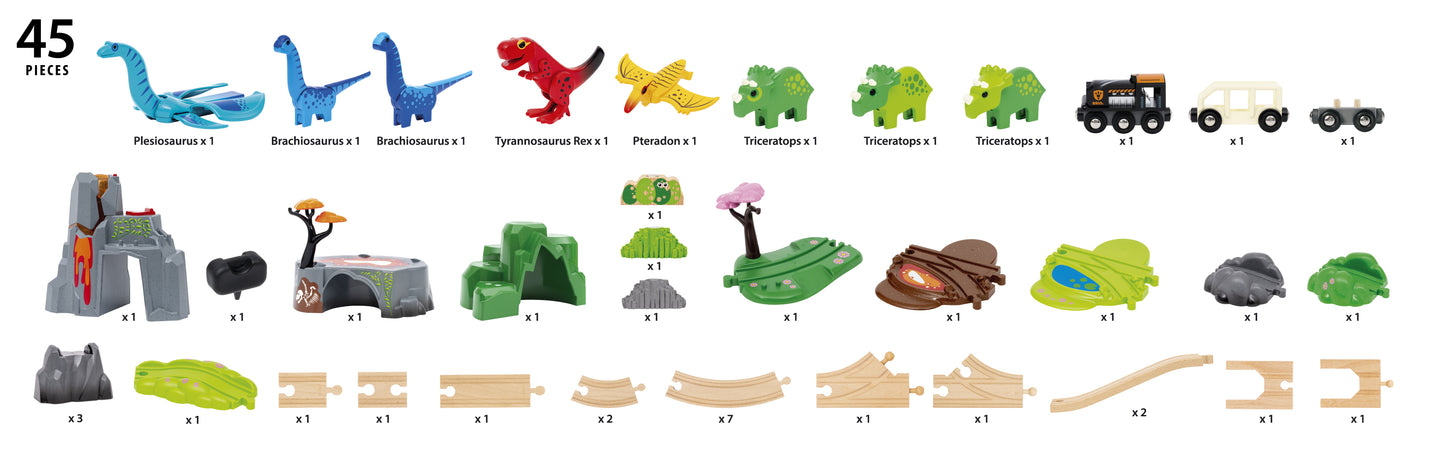BRIO - Dinosaur Deluxe Set 45 pieces
