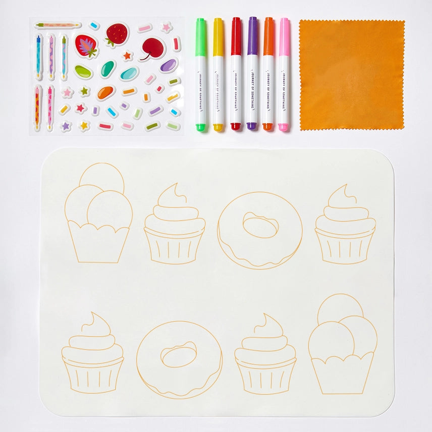 Wipeable Silicone Colouring Mat