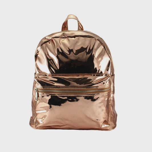Harper Bee Backpack - Shiny Rose Gold