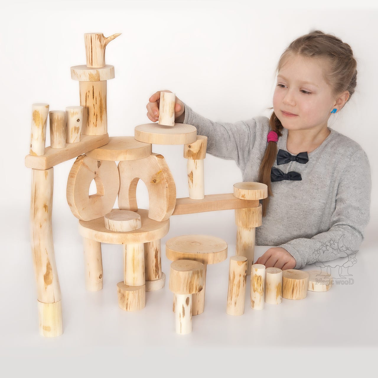 Magic Wood Eco Blocks (Barkless) - 36 pieces