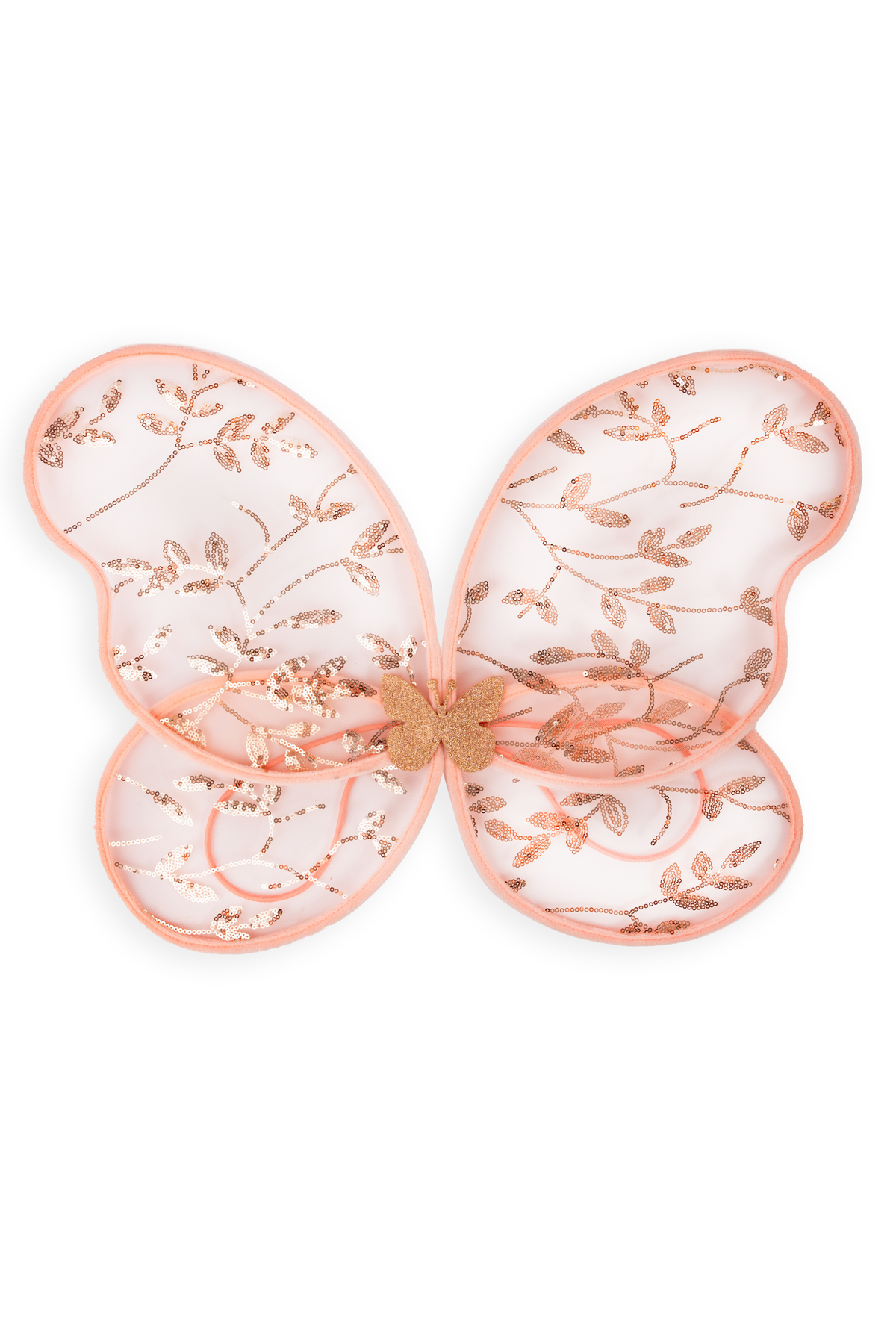 Great Pretenders Butterfly Bliss Wings – Peach. Dress, footwear and other accessories shown are not included.