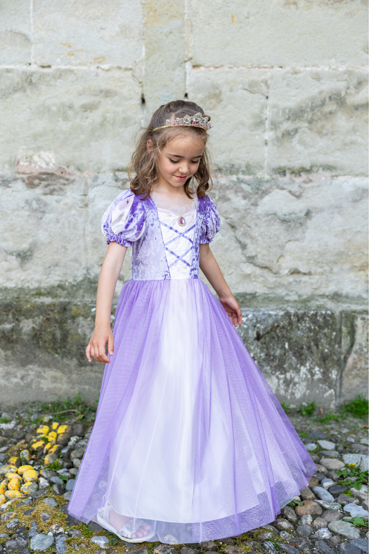 Great Pretenders Lilac Princess Dress – Size 5–6. Tiara, footwear and other accessories shown are not included.