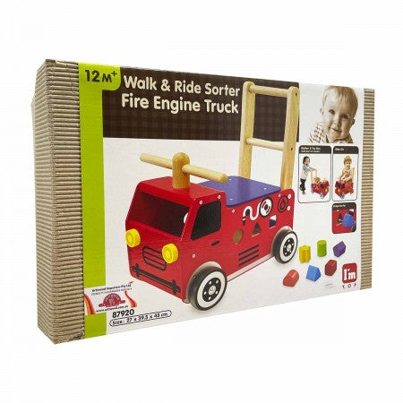 Walk and Ride Fire Engine and Block Sorter