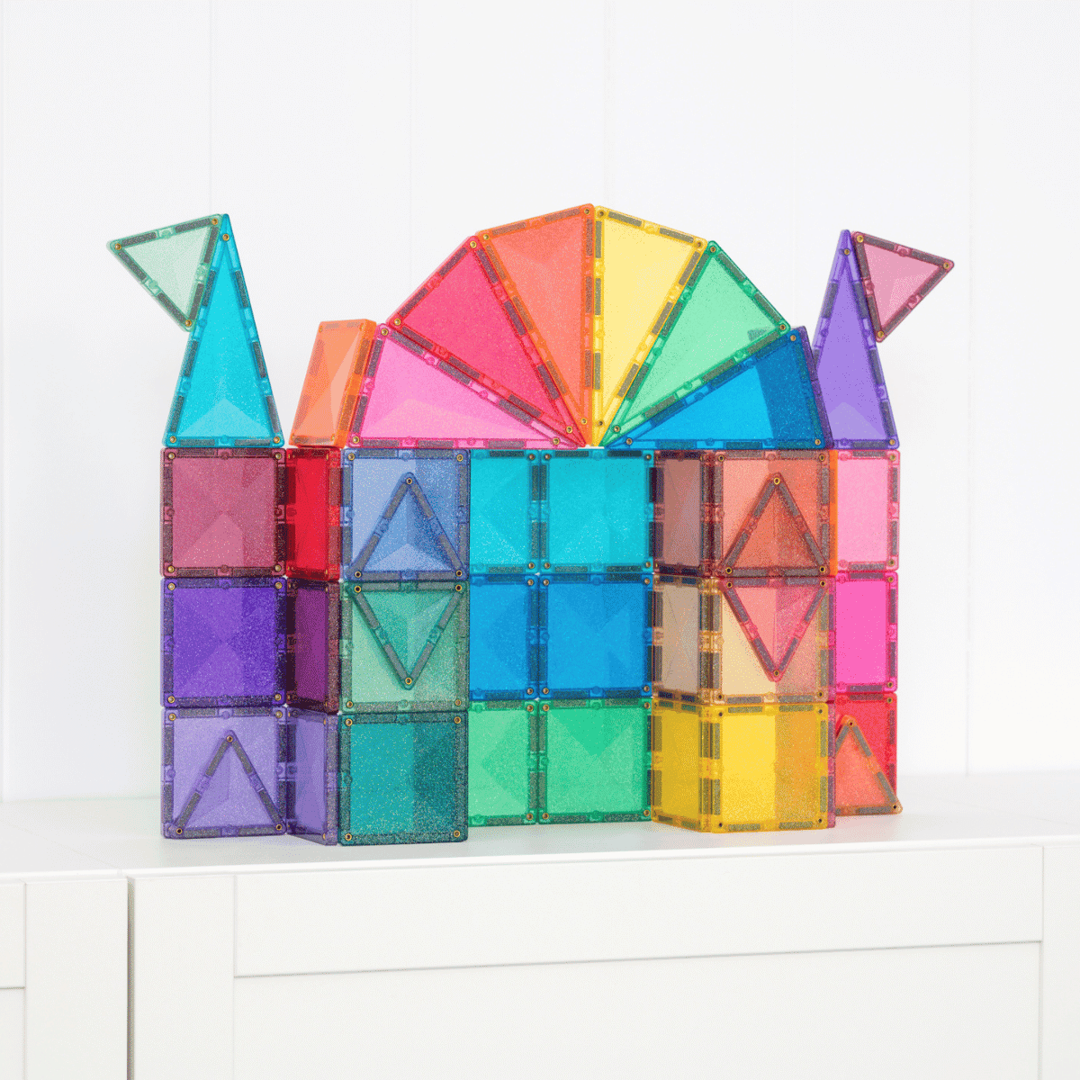 Connetix Glitter Castle Pack (48 pcs)