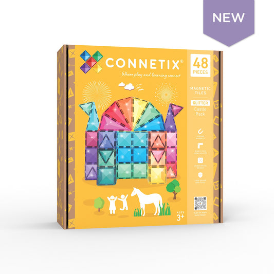Connetix Glitter Castle Pack (48 pcs)