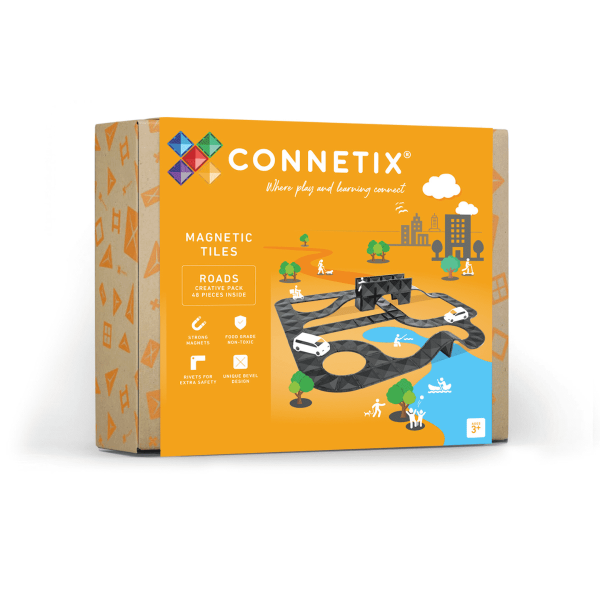 Connetix Creative Roads Pack (48 pieces)