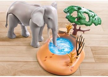Playmobil - Elephant (with water shoot mechanism) at the water hole – product view 2