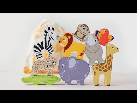 Africa Stacking Animals & Bag - 10 Piece