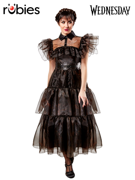 Wednesday Rave’N Deluxe Costume – Adult – original Rubie’s supplier image