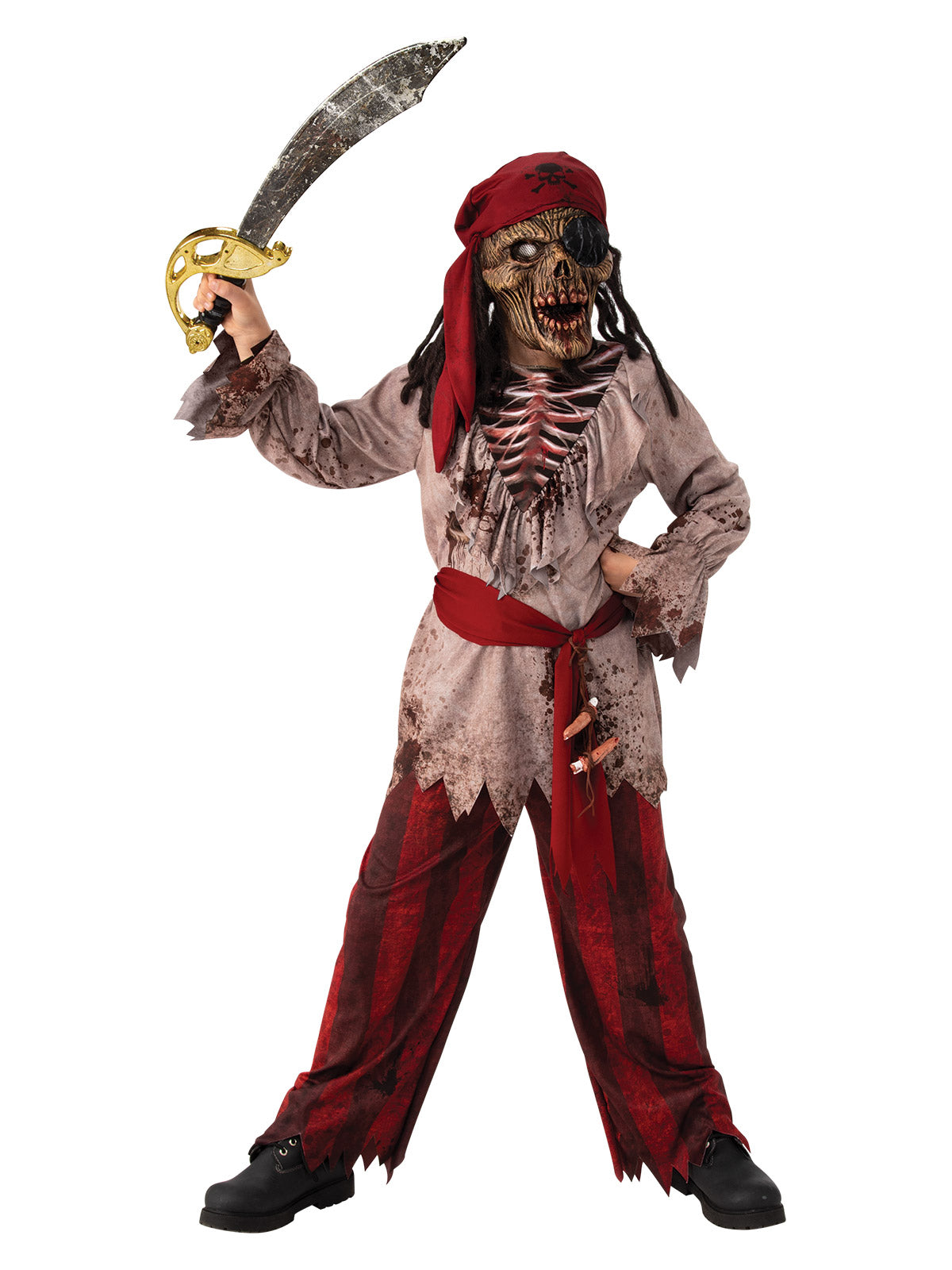 Skeleton Pirate Costume – Child – original Rubie’s supplier image