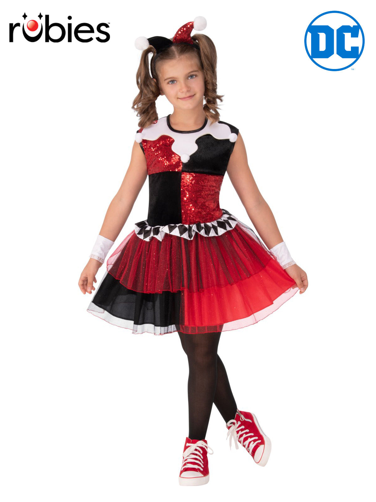 Harley Quinn Deluxe Tutu Costume – Child – original Rubie’s supplier image