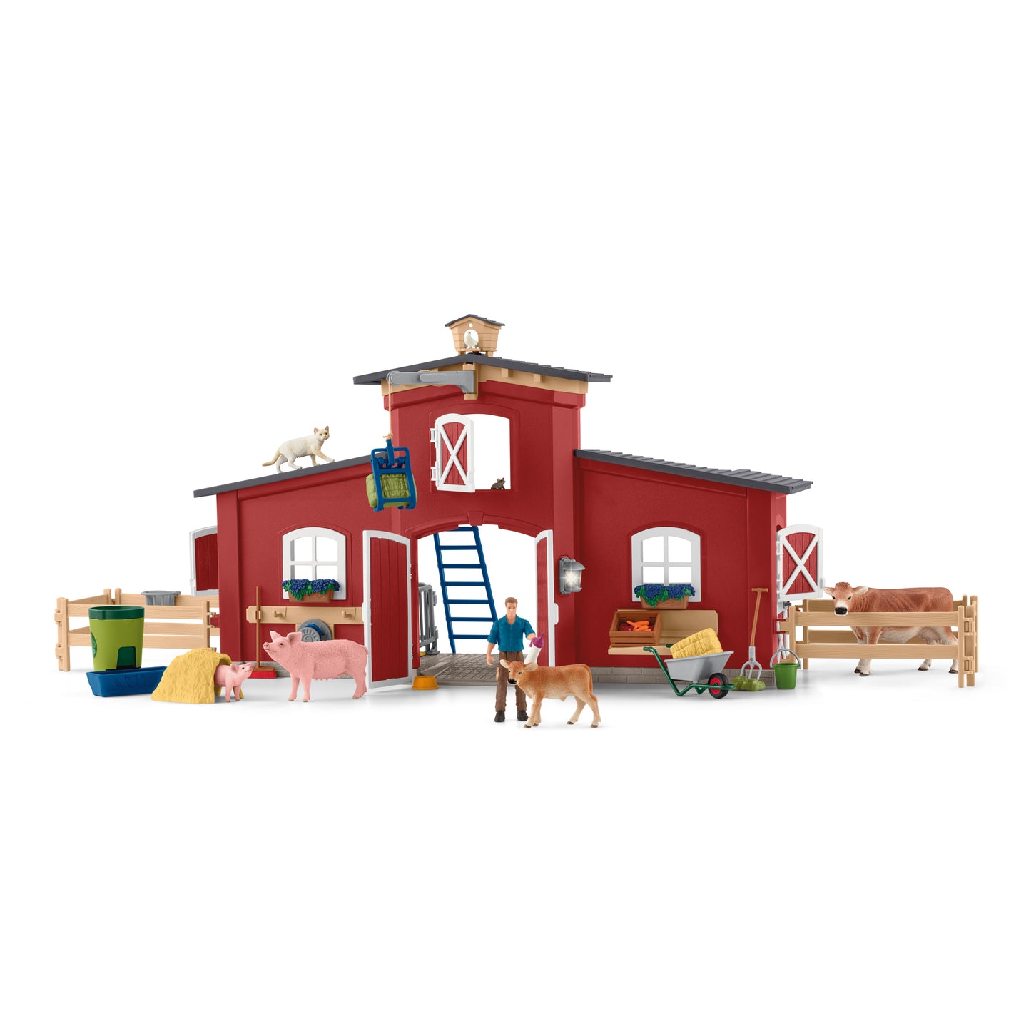 Schleich - Red Barn with Animals & Accessories
