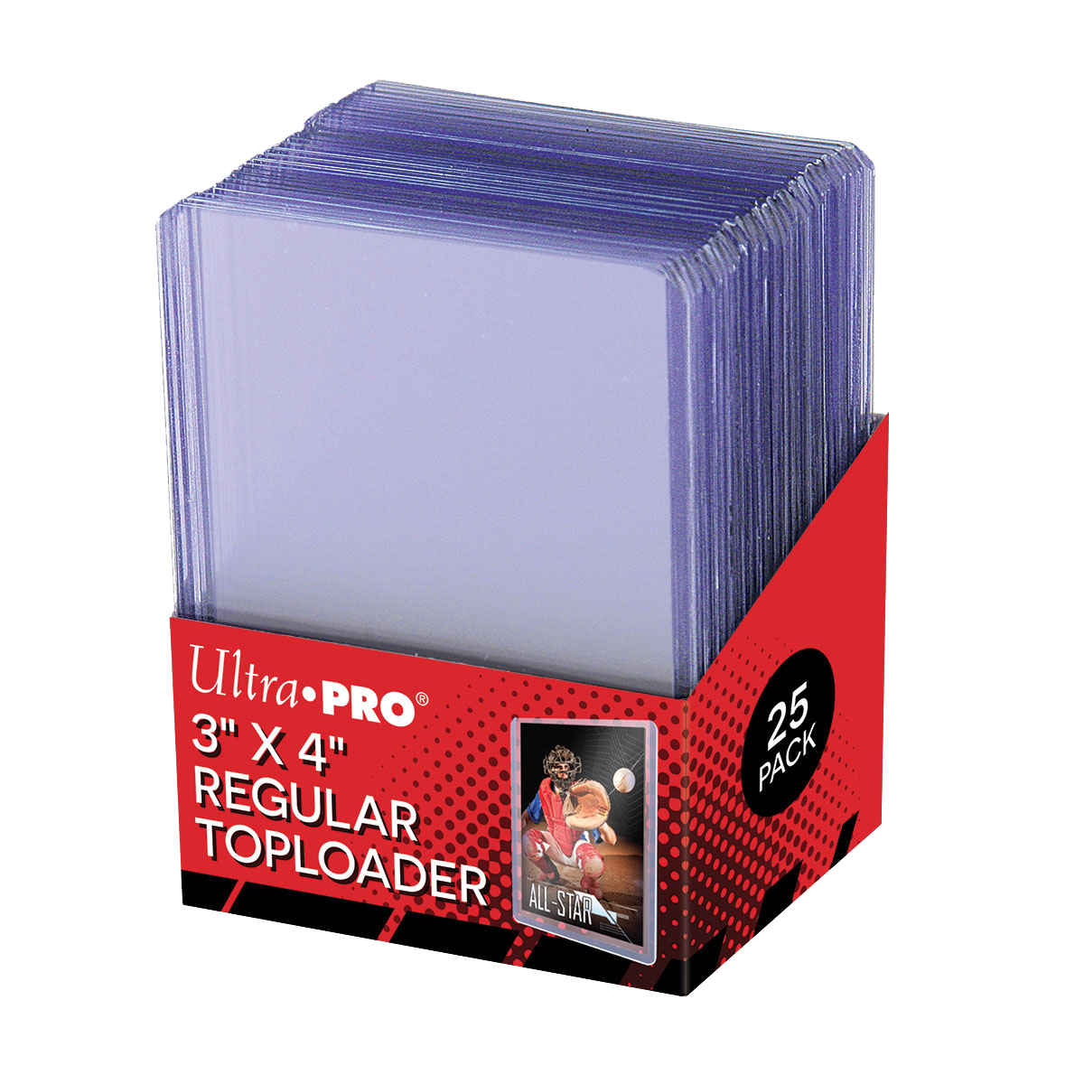 Ultra Pro 3 x 4 Inch Regular Top Loaders – 25 Pack