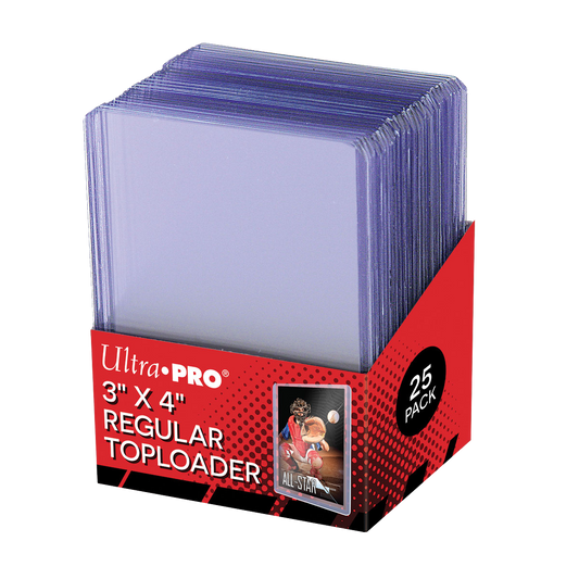 Ultra Pro 3 x 4 Inch Regular Top Loaders – 25 Pack