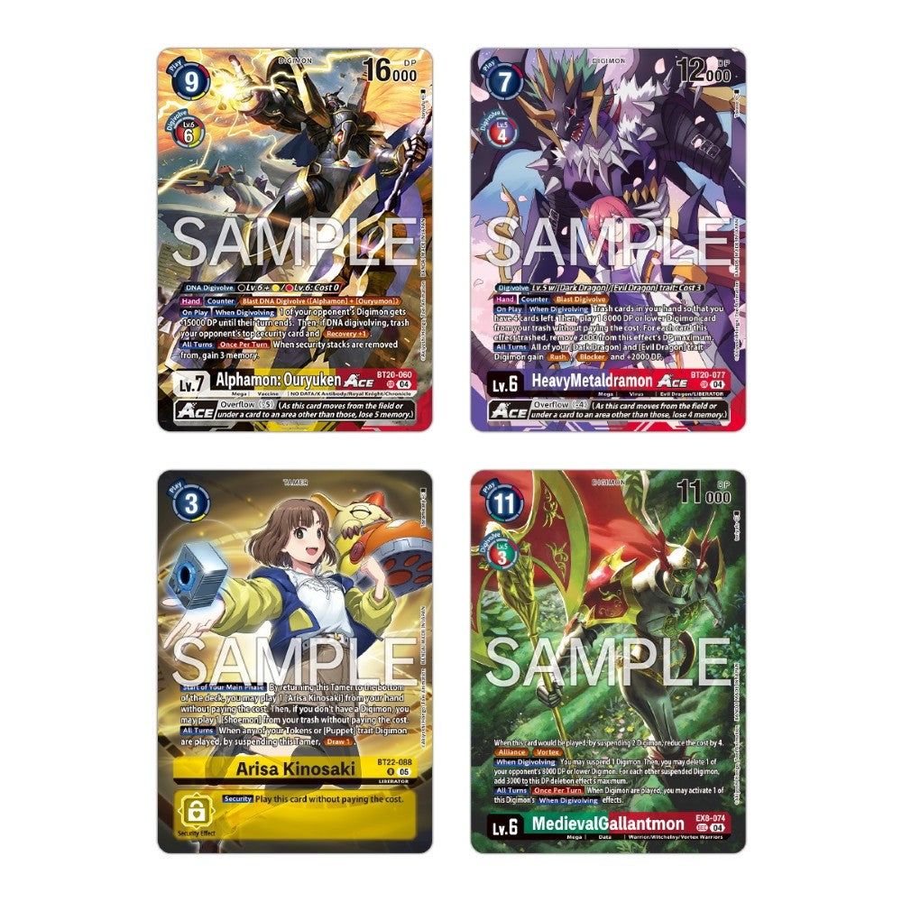 Example cards from Digimon Card Game: Final Crest – Booster Pack [LM08]; contents vary. One sealed booster pack supplied.