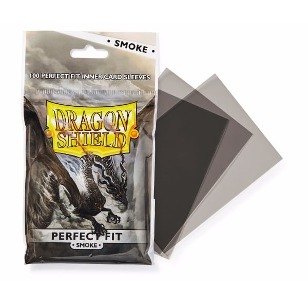 Dragon Shield Perfect Fit Standard Inner Sleeves – Smoke – 100 Pack