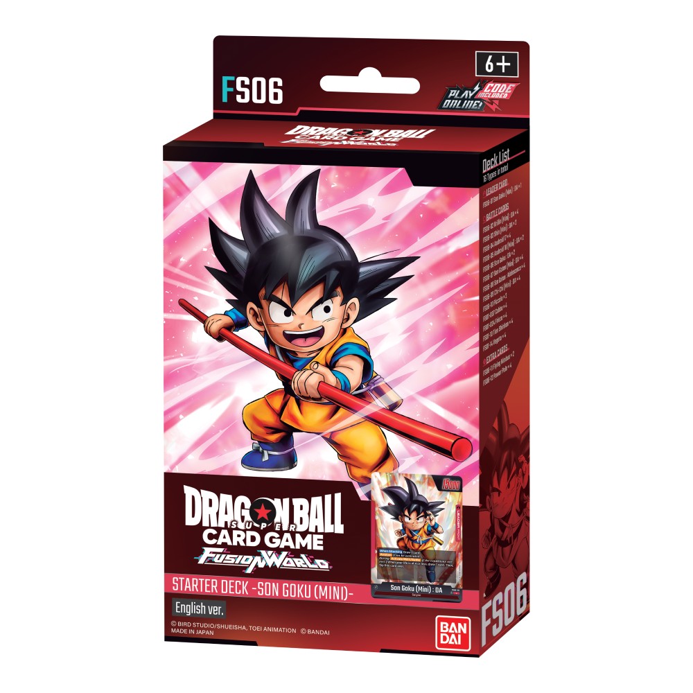 Dragon Ball Super Card Game: Fusion World – Son Goku (Mini) Starter Deck [FS06] – one retail deck product