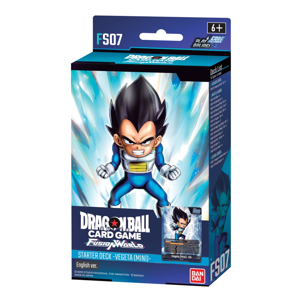 Dragon Ball Super Card Game: Fusion World – Vegeta (Mini) Starter Deck [FS07] – one retail deck product