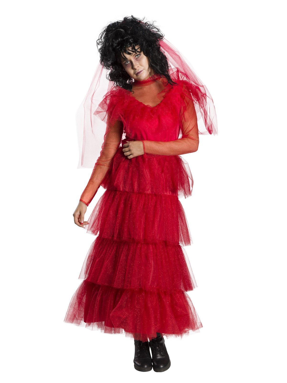 Lydia Deetz red wedding dress costume