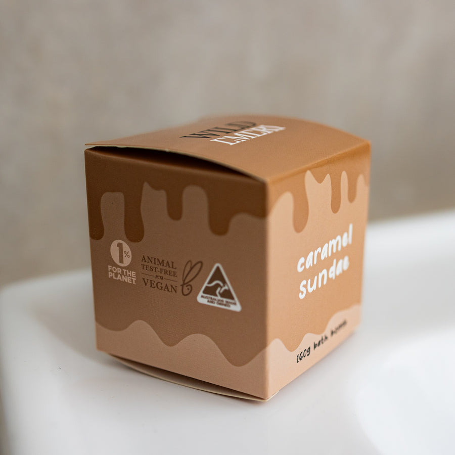 Cube Bath Bomb | Caramel Sundae