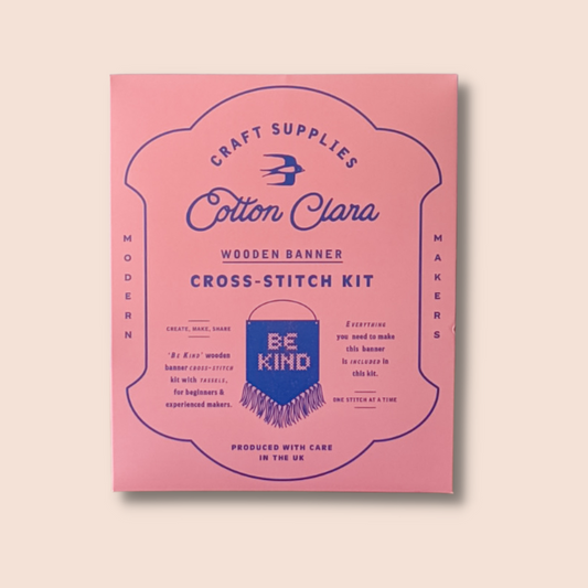Be Kind Tasseled Embroidery Banner Kit