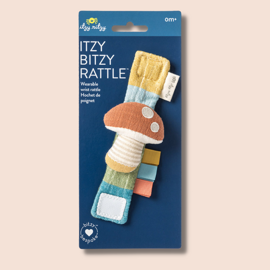 Itzy Bitzy Wrist Rattle | Mushroom