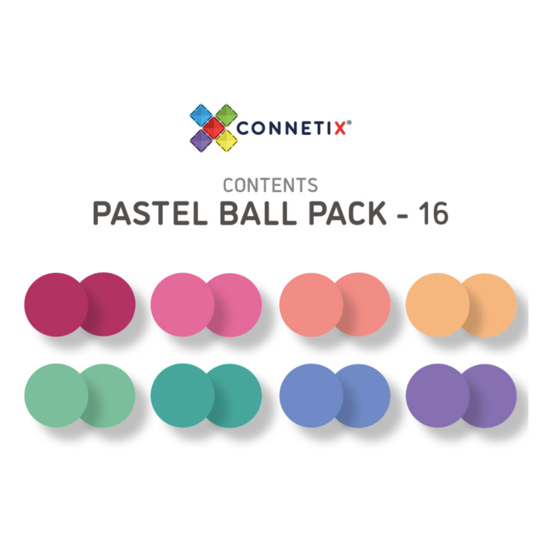 Connetix Replacement Ball Pack - Pastel (16 Pieces)