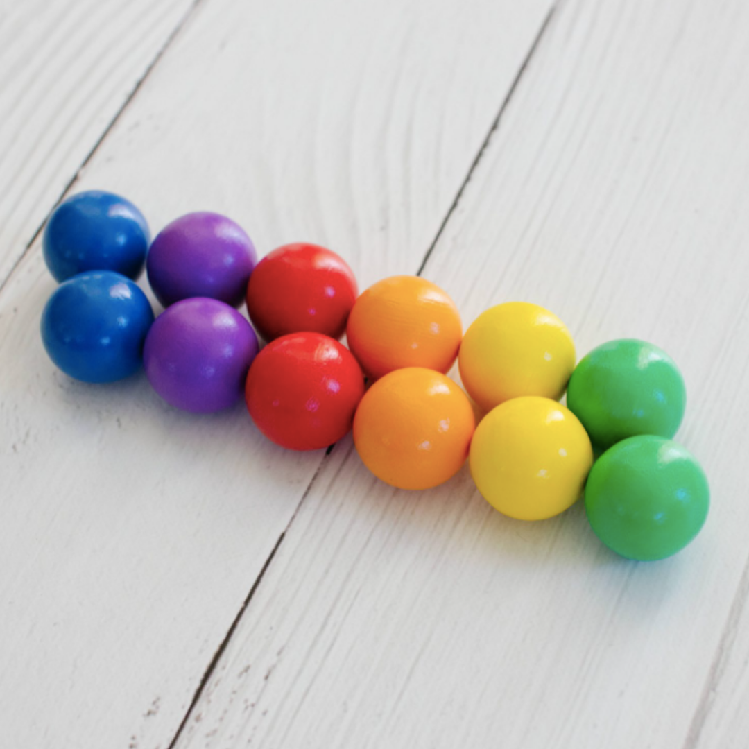 Connetix Replacement Ball Pack - Rainbow (12 Pieces)