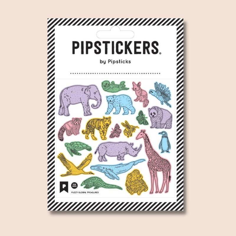 Fuzzy Global Treasures Stickers