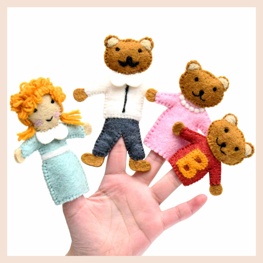 Finger Puppets | Goldilocks & The Three Bears