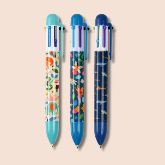 Six Colour Click Pen (Assorted)
