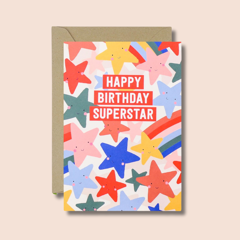 Happy Birthday Superstar Card