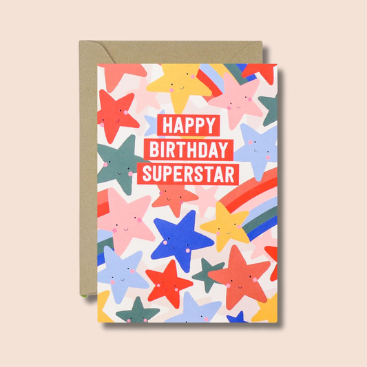 Happy Birthday Superstar Card