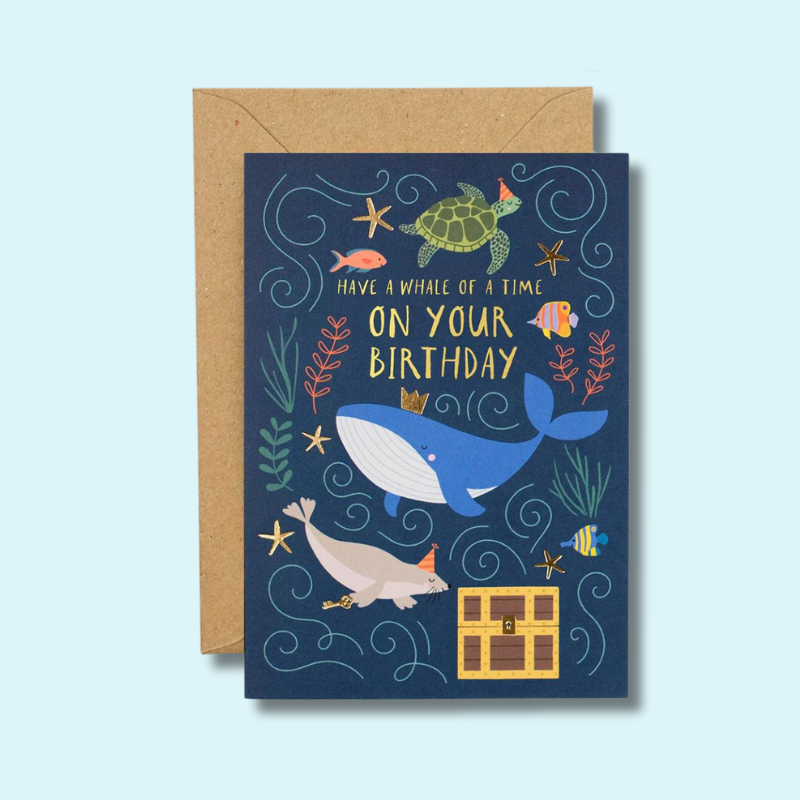Whale of a Time Birthday Card