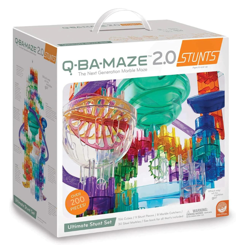 Q-Ba-Maze 2.0 | Ultimate Stunt Builder Marble Run Set