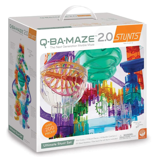 Q-Ba-Maze 2.0 | Ultimate Stunt Builder Marble Run Set