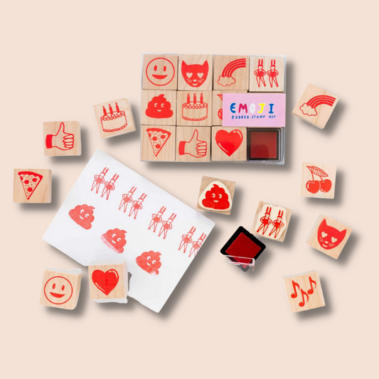 Rubber Stamp Set | Emoji