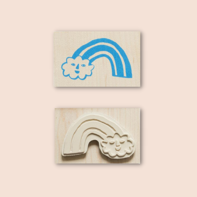 Rubber Stamp | Rainbow Cloud