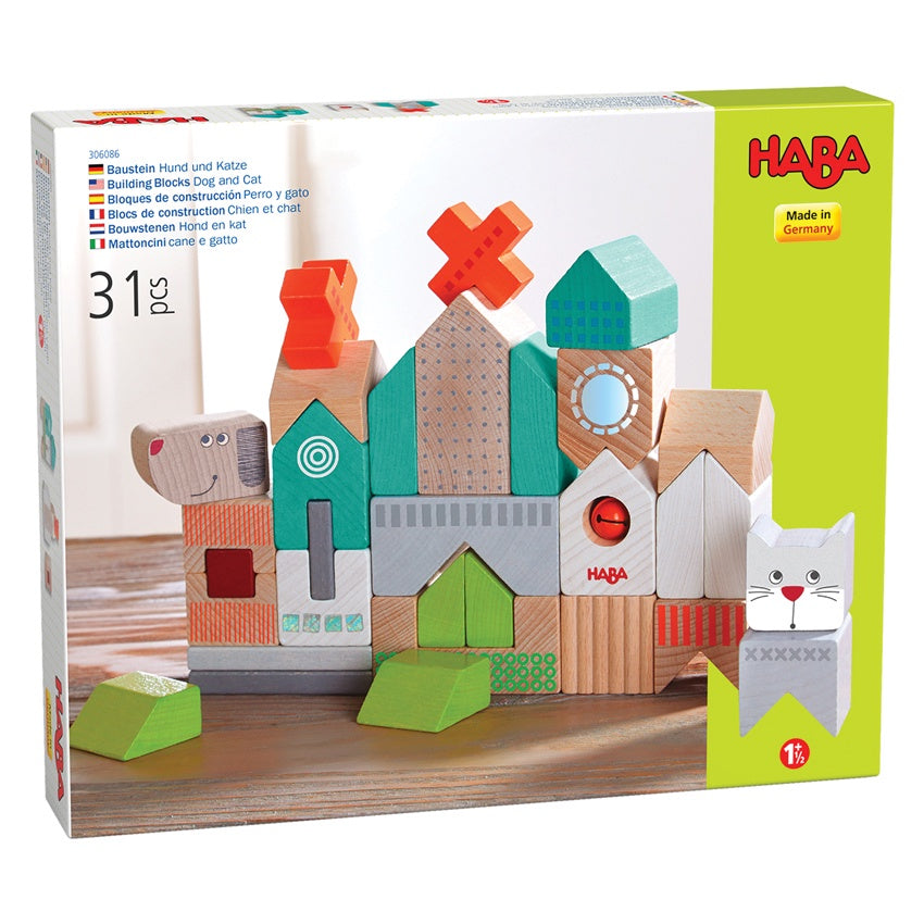 HABA Dog & Cat Building Blocks - EX DISPLAY