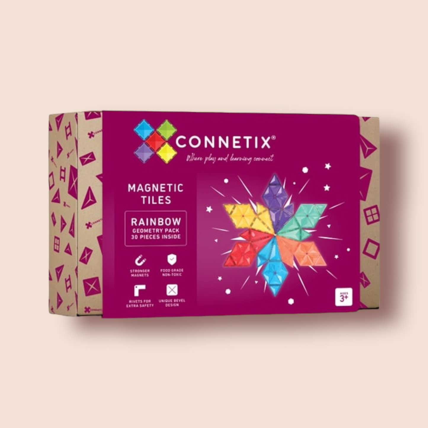 Connetix Rainbow Geometry Pack (30 Pieces)