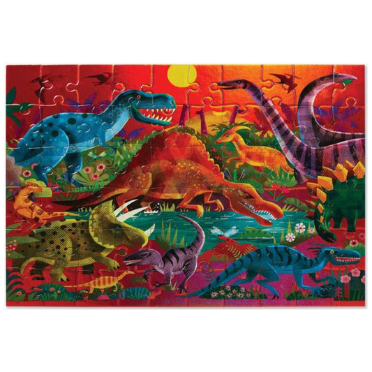 Foil Puzzle | Dazzling Dinosaurs  (60 Pieces)